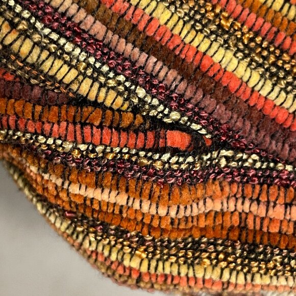 Vintage Tantrums Jacket Textured Stripe Button-Up Women Size Small Eclectic Boho - Picture 11 of 13